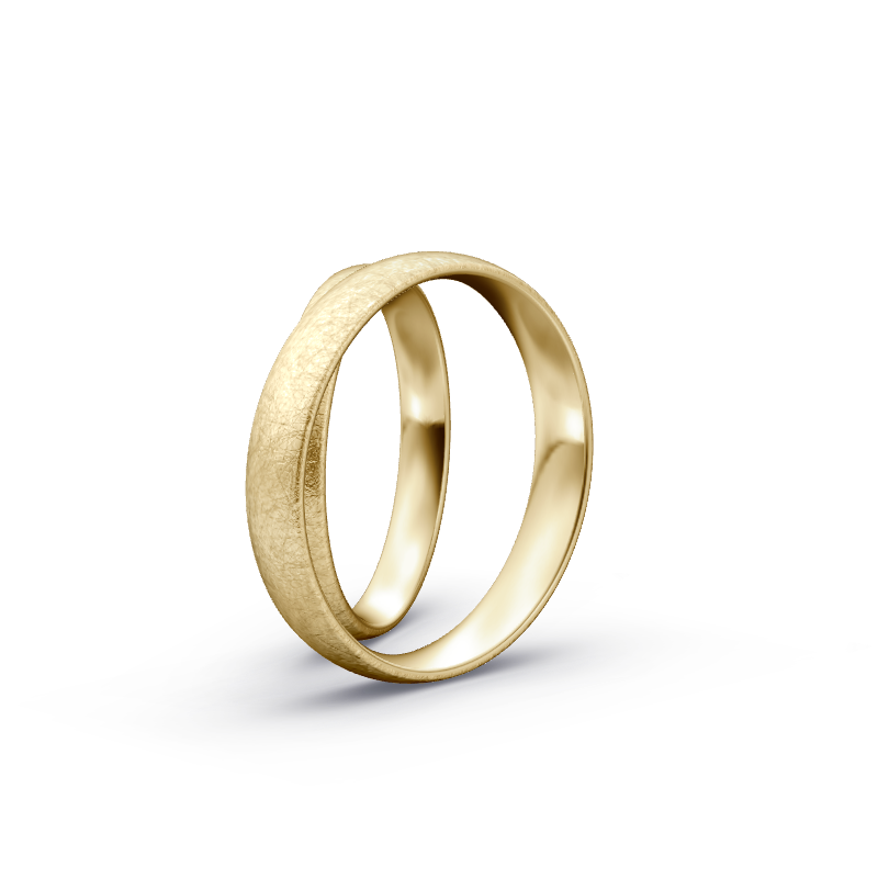 Miniaturbild: Trauringe TL1525 - Gelbgold (Eismatt) | Eheringe aus Gold