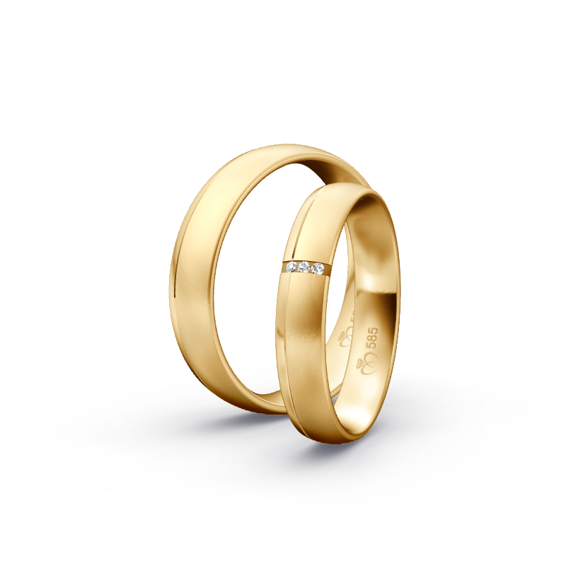 Miniaturbild: Trauringe TL6980 - Sattgelb-Gold