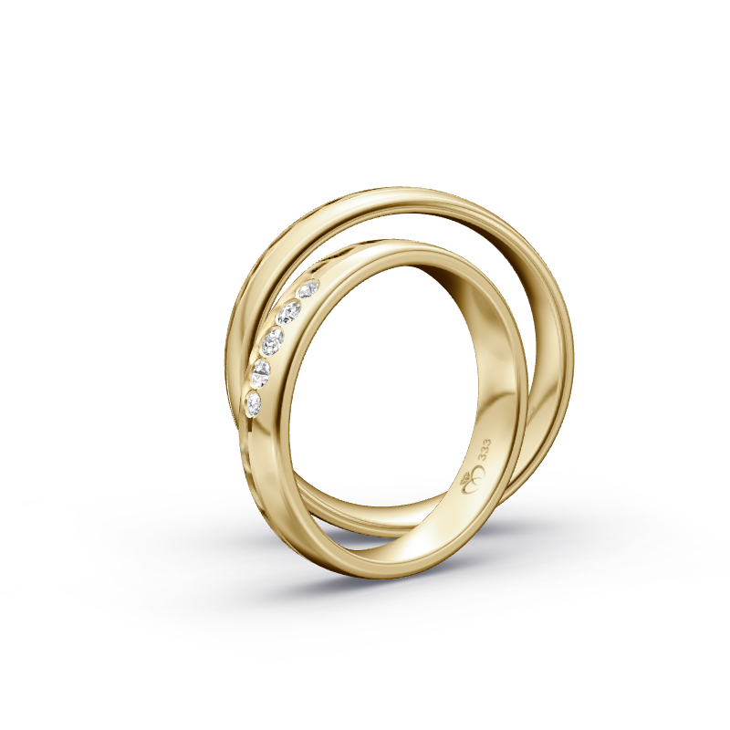 Miniaturbild: Trauringe TL2700 - Gelbgold (Kies / poliert) | Eheringe aus Gold