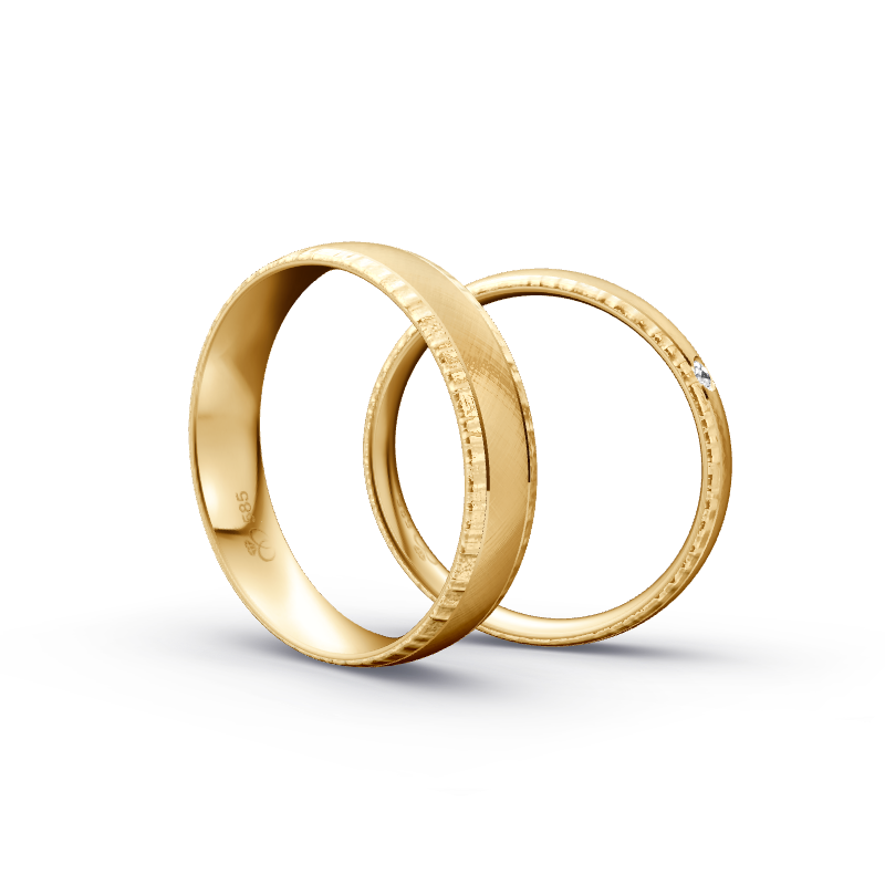 Miniaturbild: Trauringe TL8507 - Sattgelb-Gold