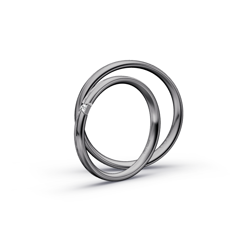 Miniaturbild: Trauringe TL4166 - Tantal (Wasserfall) | 999er Tantal Ring