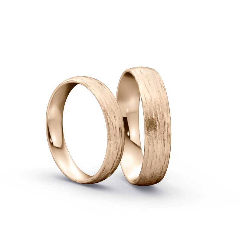 Miniaturbild: Trauringe TL6477 - Roségold (Wasserfall) | Eheringe aus Gold