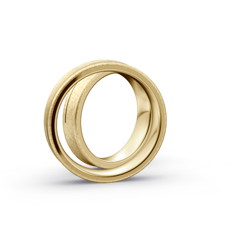 Miniaturbild: Trauringe TL9031 - Gelbgold (Eismatt) | Eheringe aus Gold