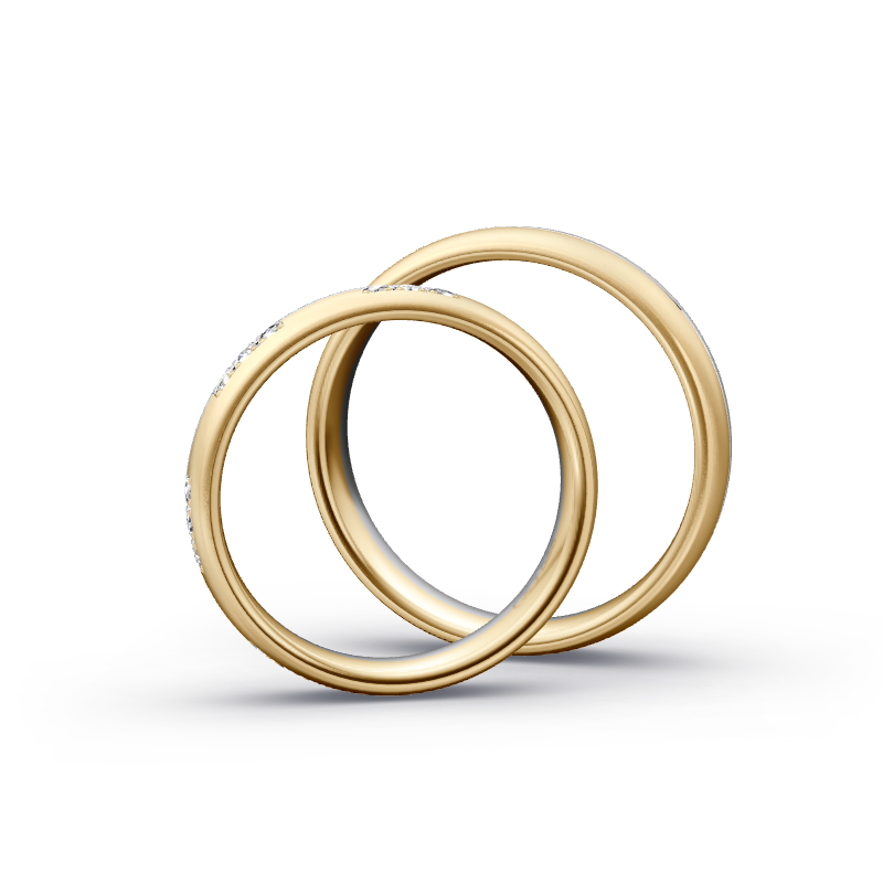 Miniaturbild: Trauringe TL4706 - Gelbgold/Weißgold