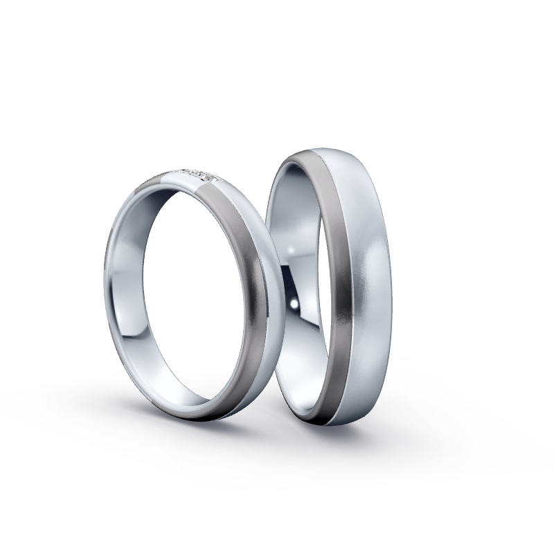 Miniaturbild: Trauringe TL3674 - Tantal/Platin