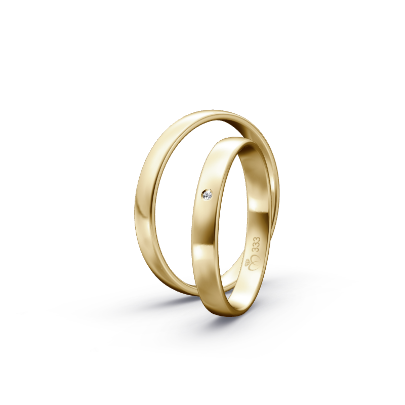Miniaturbild: Trauringe TL8745 - Gelbgold (Poliert) | Eheringe aus Gold