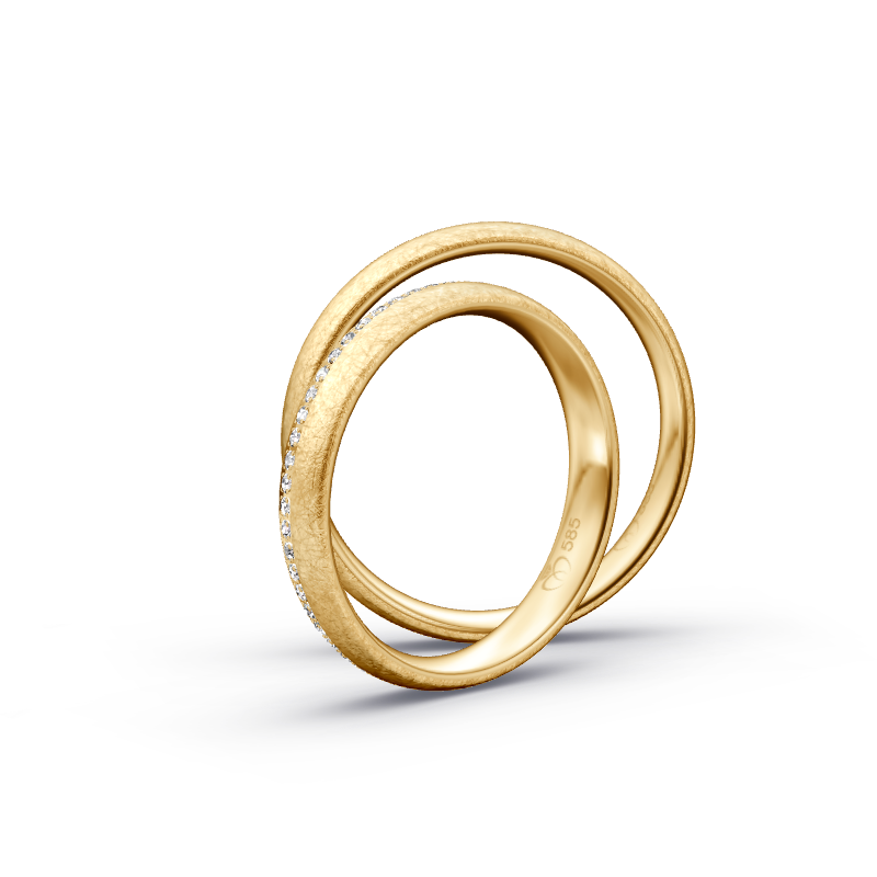 Miniaturbild: Trauringe TL8508 - Sattgelb-Gold