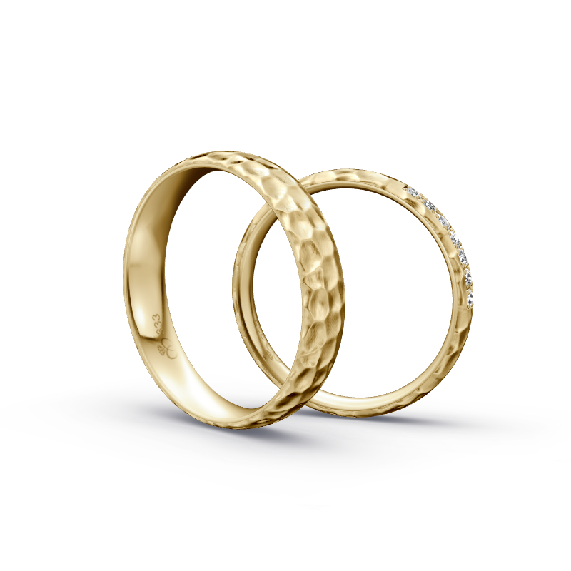 Miniaturbild: Trauringe TL2945 - Gelbgold (Kies) | Eheringe aus Gold