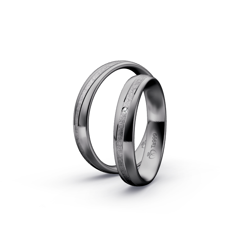 Miniaturbild: Trauringe TL8205 - Tantal (Poliert / Eismatt) | 999er Tantal Ring