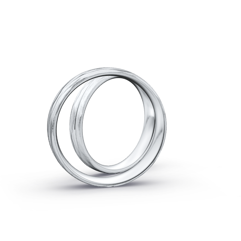 Miniaturbild: Ringpaar TL8529 - Silber