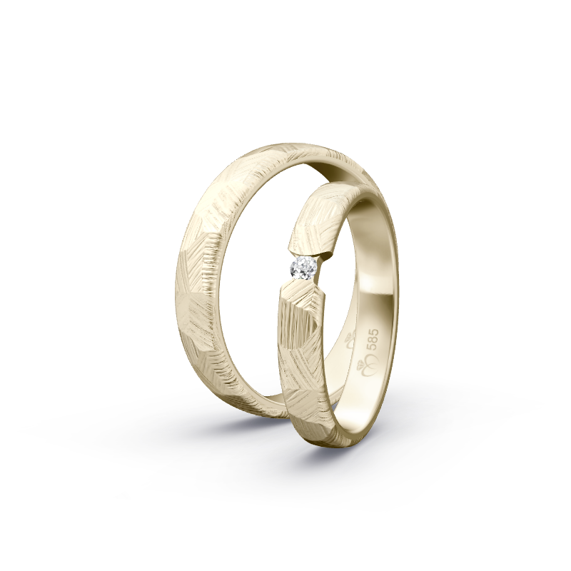 Miniaturbild: Trauringe TL9891 - Chamois (Altweißgold)