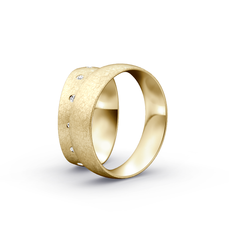 Miniaturbild: Trauringe TL2043 - Gelbgold (Eismatt) | Eheringe aus Gold