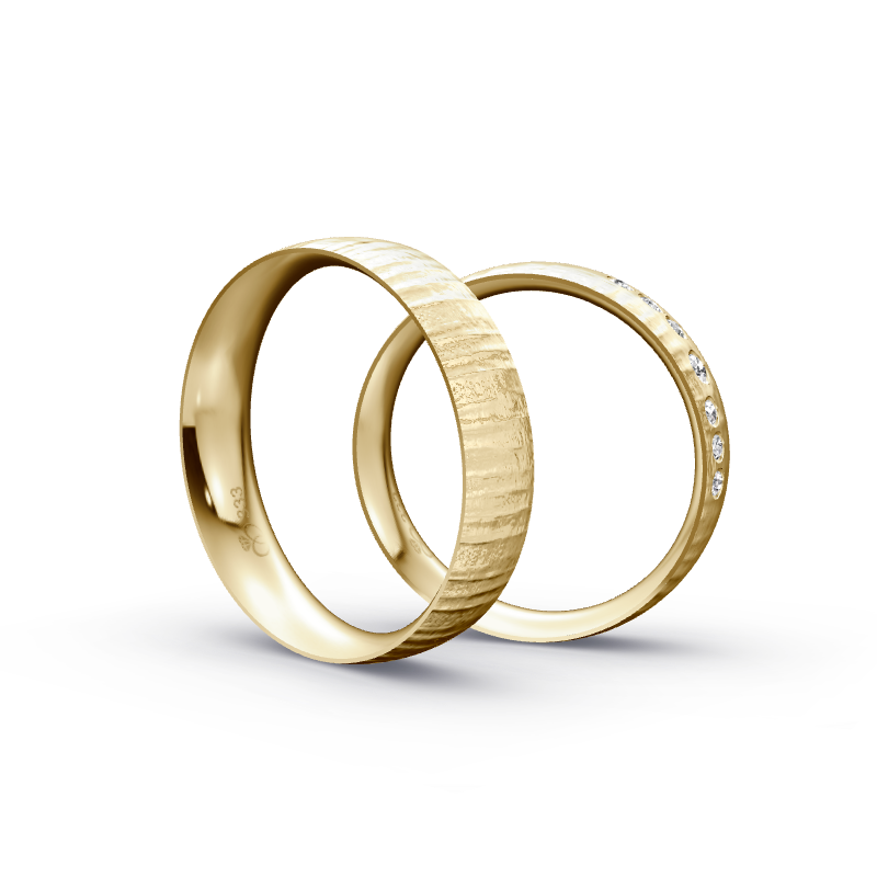 Miniaturbild: Trauringe TL8962 - Gelbgold (Relief) | Eheringe aus Gold