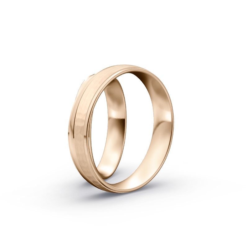 Miniaturbild: Trauringe TL9749 - Roségold (Poliert / Hammerschlag matt) | Eheringe aus Gold