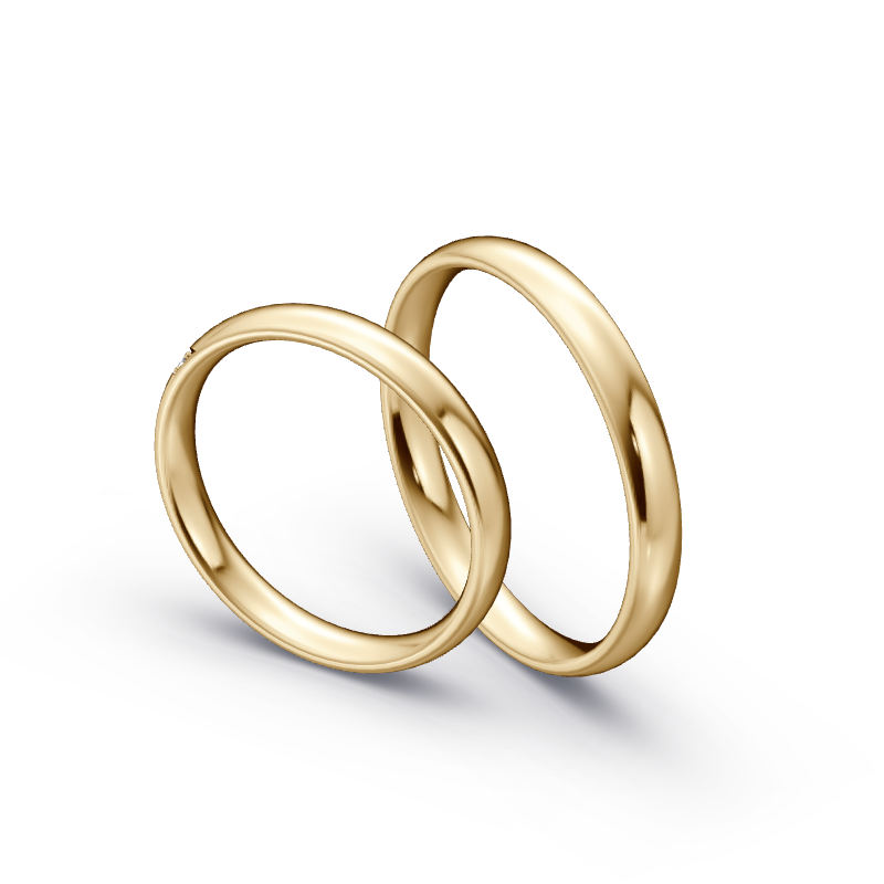 Miniaturbild: Trauringe TL7313 - Gelbgold (Poliert) | Eheringe aus Gold