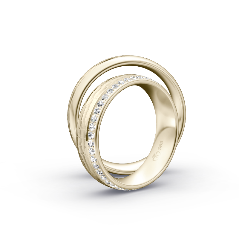Miniaturbild: Trauringe TL9321 - Chamois (Altweißgold)