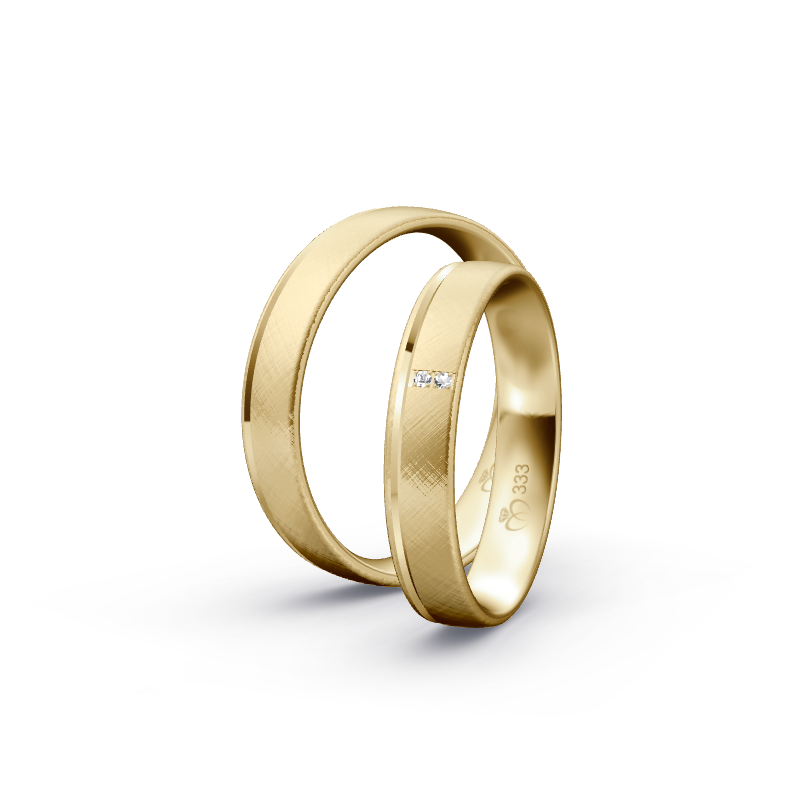 Miniaturbild: Trauringe TL5366 - Gelbgold (Kreuzmatt) | Eheringe aus Gold