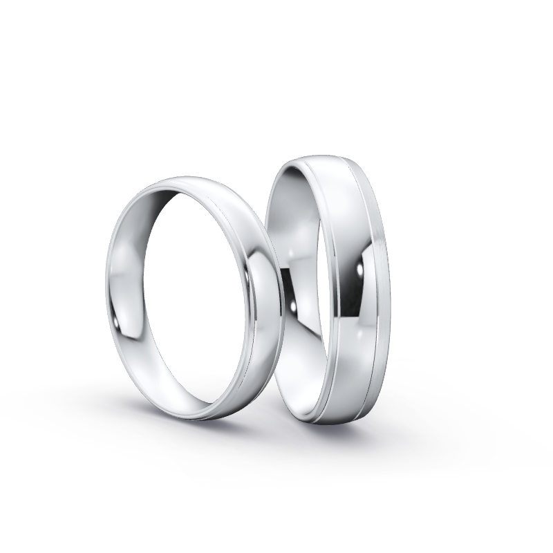 Miniaturbild: Ringpaar TL8242 - Silber