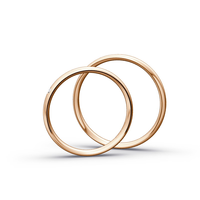Miniaturbild: Trauringe TL9989 - Rotgold (Poliert) | Eheringe aus Gold