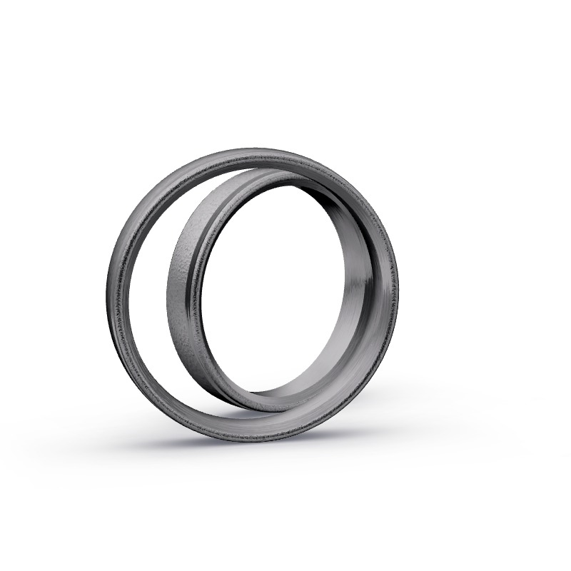 Miniaturbild: Trauringe TL7627 - Tantal (Schlagbürste grob) | 999er Tantal Ring