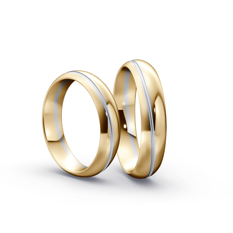 Miniaturbild: Trauringe TL4431 - Gelbgold/Weißgold