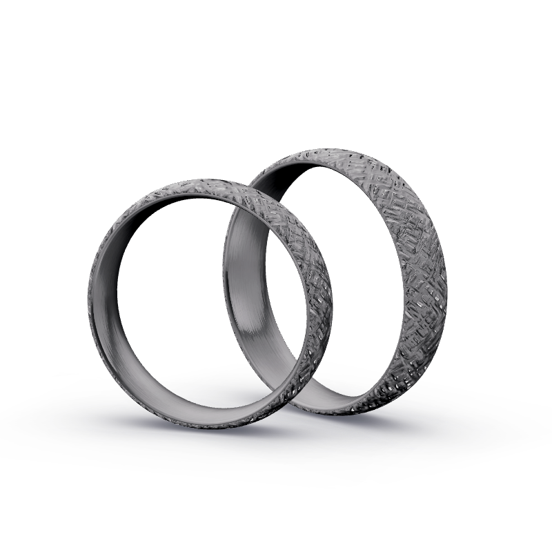 Miniaturbild: Trauringe TL9057 - Tantal (Finnenschlag kreuz) | 999er Tantal Ring