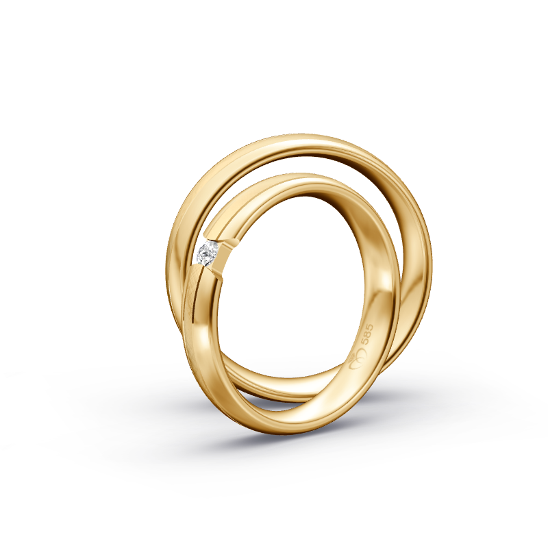 Miniaturbild: Trauringe TL7888 - Sattgelb-Gold
