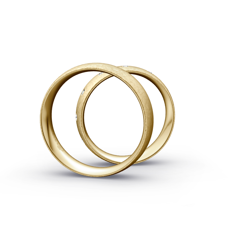 Miniaturbild: Trauringe TL2043 - Gelbgold (Eismatt) | Eheringe aus Gold