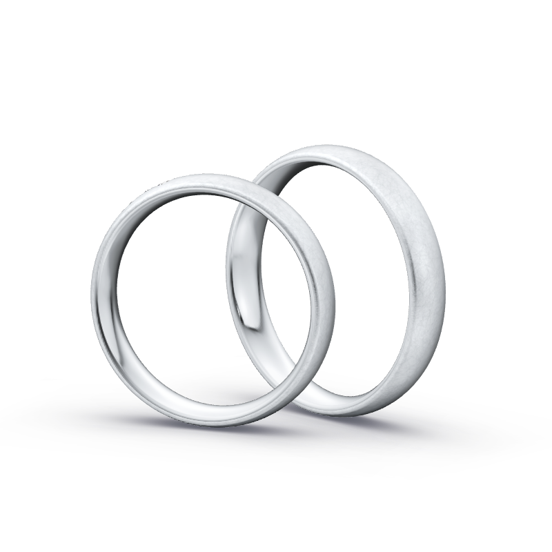 Miniaturbild: Ringpaar TL6152 - Silber