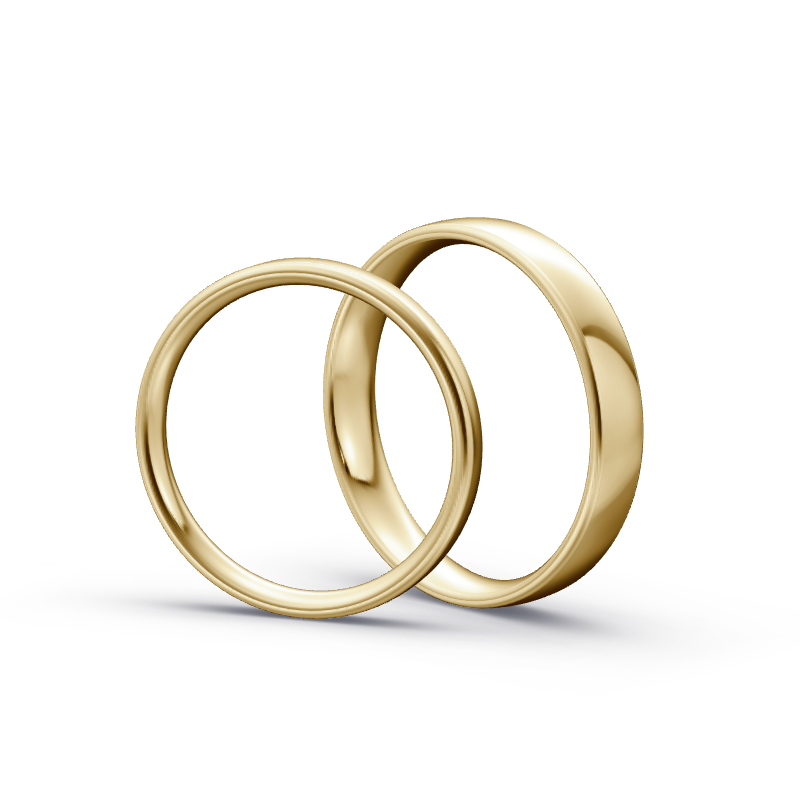 Miniaturbild: Trauringe TL5856 - Gelbgold (Poliert) | Eheringe aus Gold