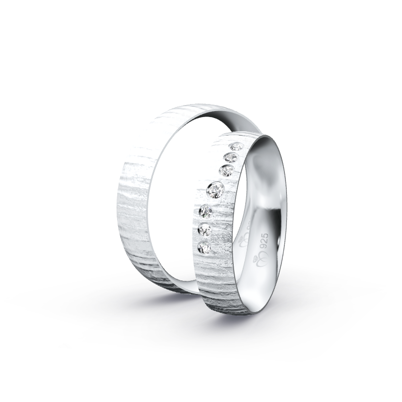 Miniaturbild: Ringpaar TL8962 - Silber