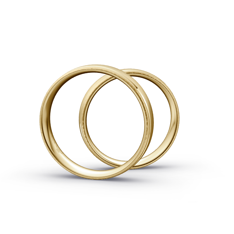 Miniaturbild: Trauringe TL5366 - Gelbgold (Kreuzmatt) | Eheringe aus Gold