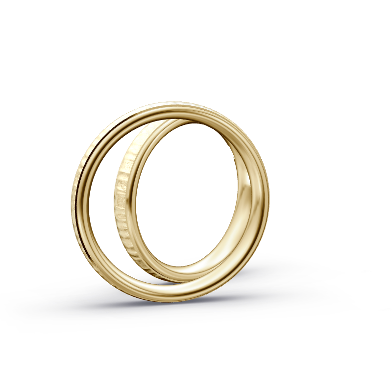 Miniaturbild: Trauringe TL1115 - Gelbgold (Relief) | Eheringe aus Gold