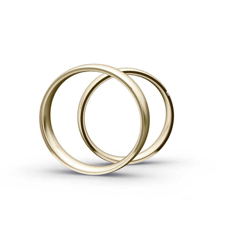 Miniaturbild: Trauringe TL7367 - Chamois (Altweißgold)