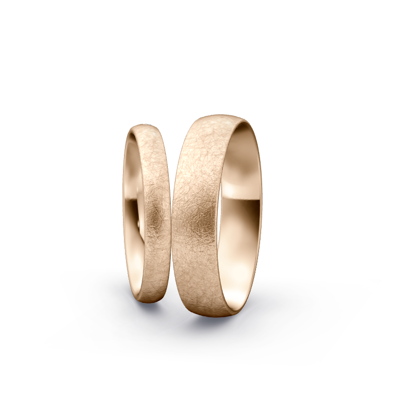 Miniaturbild: Trauringe TL3320 - Roségold (Eismatt) | Eheringe aus Gold
