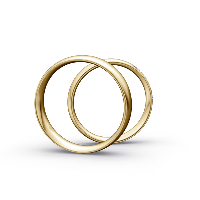 Miniaturbild: Trauringe TL6326 - Gelbgold (Poliert) | Eheringe aus Gold