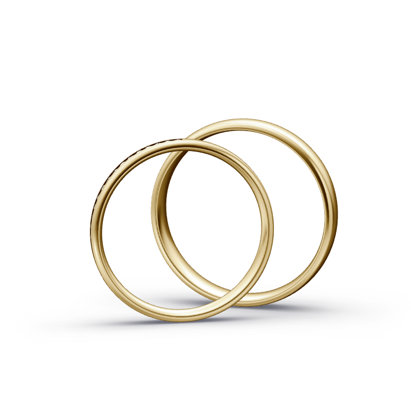 Miniaturbild: Trauringe TL3208 - Gelbgold (Poliert) | Eheringe aus Gold