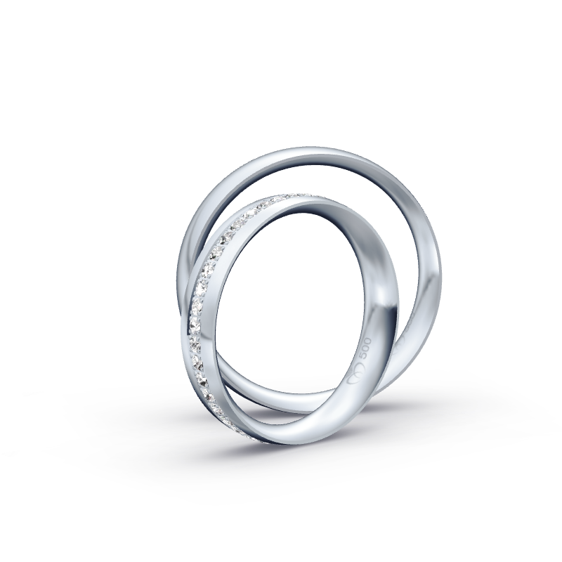 Miniaturbild: Trauringe TL7677 - Palladium