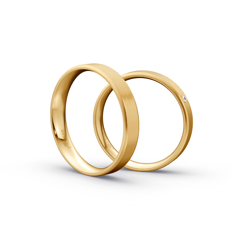 Miniaturbild: Trauringe TL7990 - Sattgelb-Gold