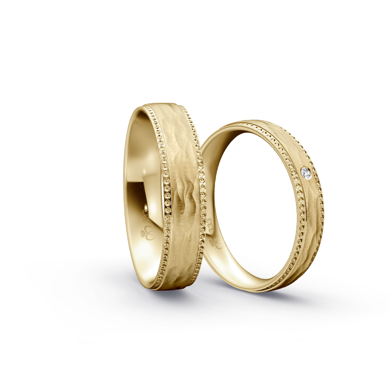 Miniaturbild: Trauringe TL7959 - Gelbgold (Relief längs) | Eheringe aus Gold