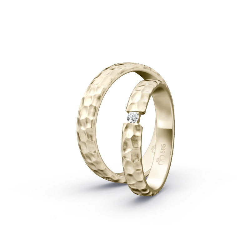 Miniaturbild: Trauringe TL3990 - Chamois (Altweißgold)