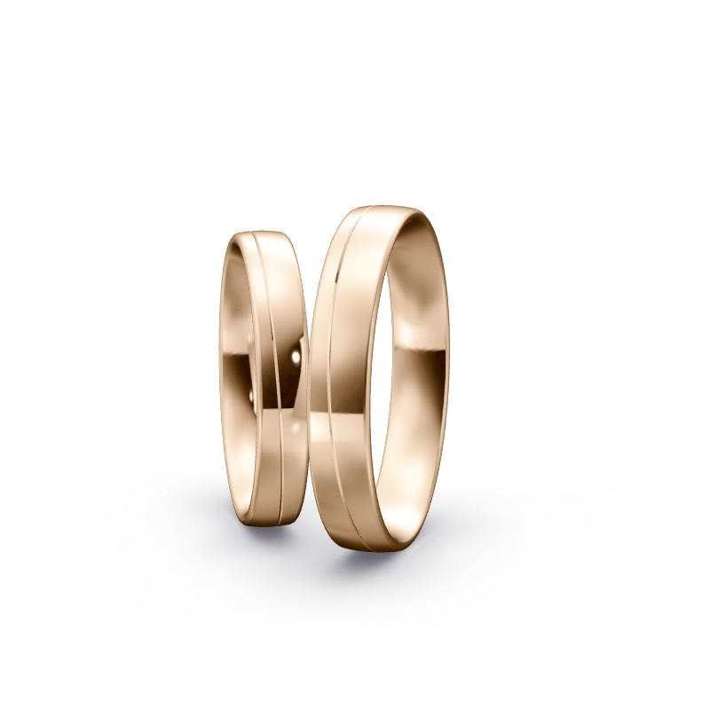 Miniaturbild: Trauringe TL9434 - Roségold (Poliert) | Eheringe aus Gold