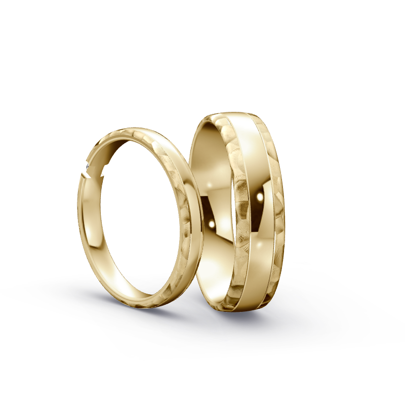 Miniaturbild: Trauringe TL8333 - Gelbgold (Koralle / poliert) | Eheringe aus Gold
