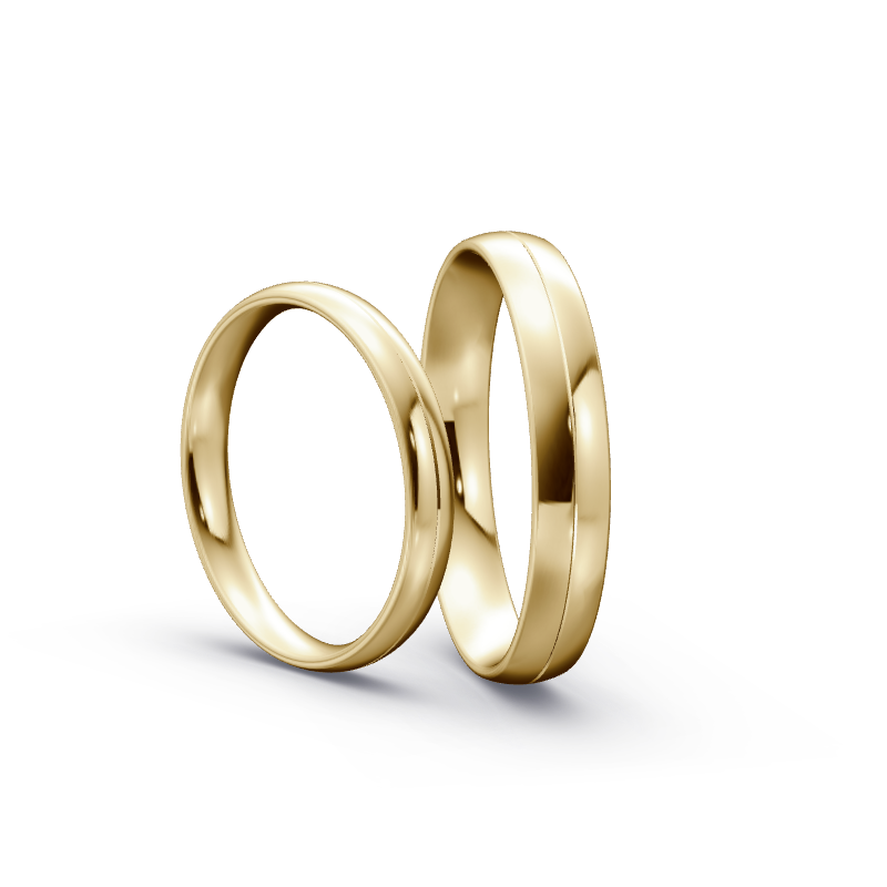 Miniaturbild: Trauringe TL2589 - Gelbgold (Poliert) | Eheringe aus Gold