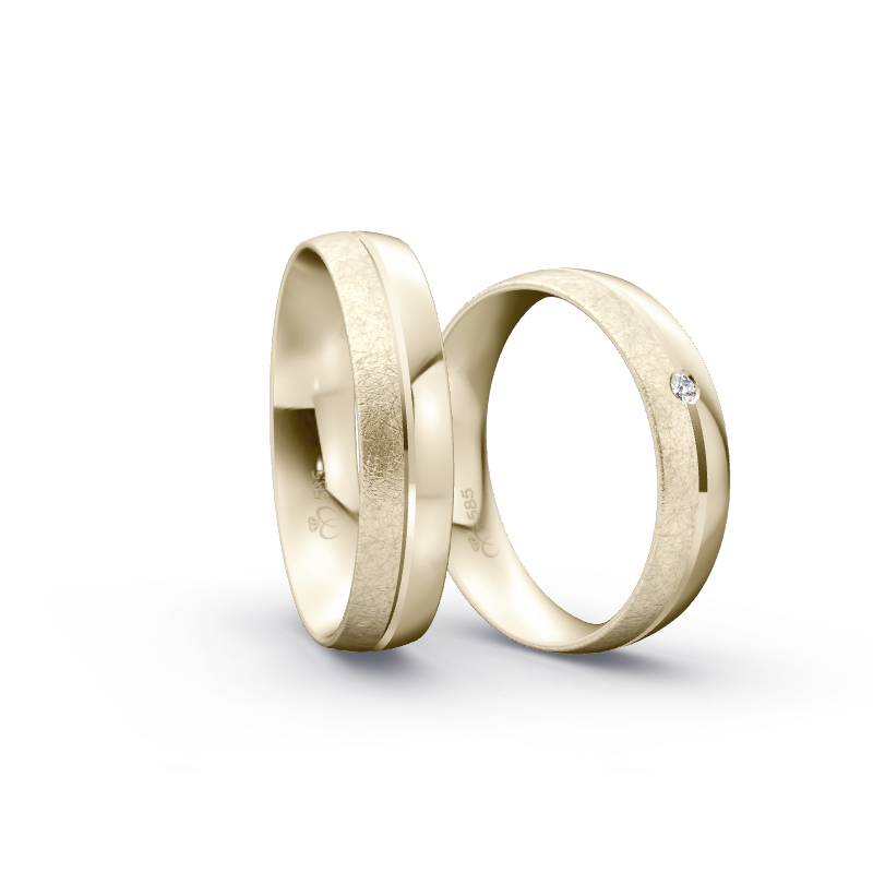 Miniaturbild: Trauringe TL8397 - Chamois (Altweißgold)