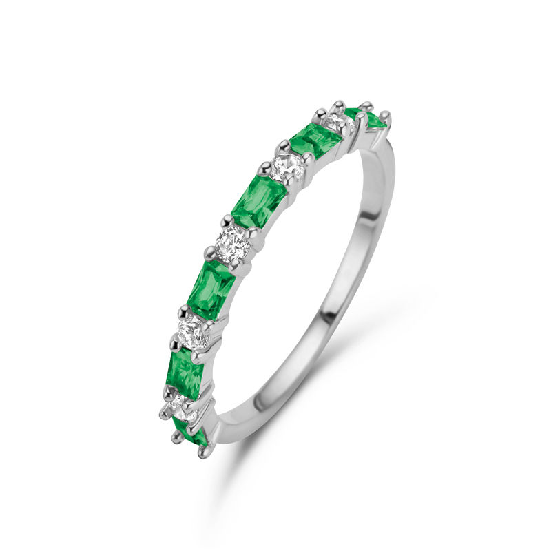 Miniaturbild: Damenring mit 11 Zirkonia Silber 925/- TL51073
