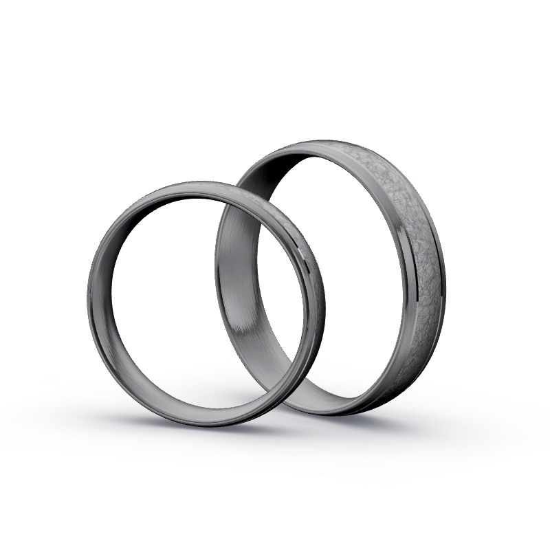 Miniaturbild: Trauringe TL8135 - Tantal (Eismatt / Strichmatt) | 999er Tantal Ring
