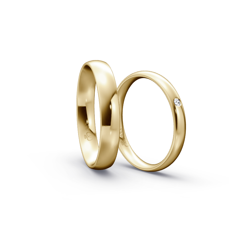 Miniaturbild: Trauringe TL1468 - Gelbgold (Poliert) | Eheringe aus Gold