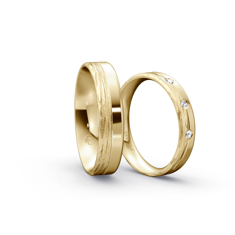 Miniaturbild: Trauringe TL8188 - Gelbgold (Wasserfall / poliert) | Eheringe aus Gold