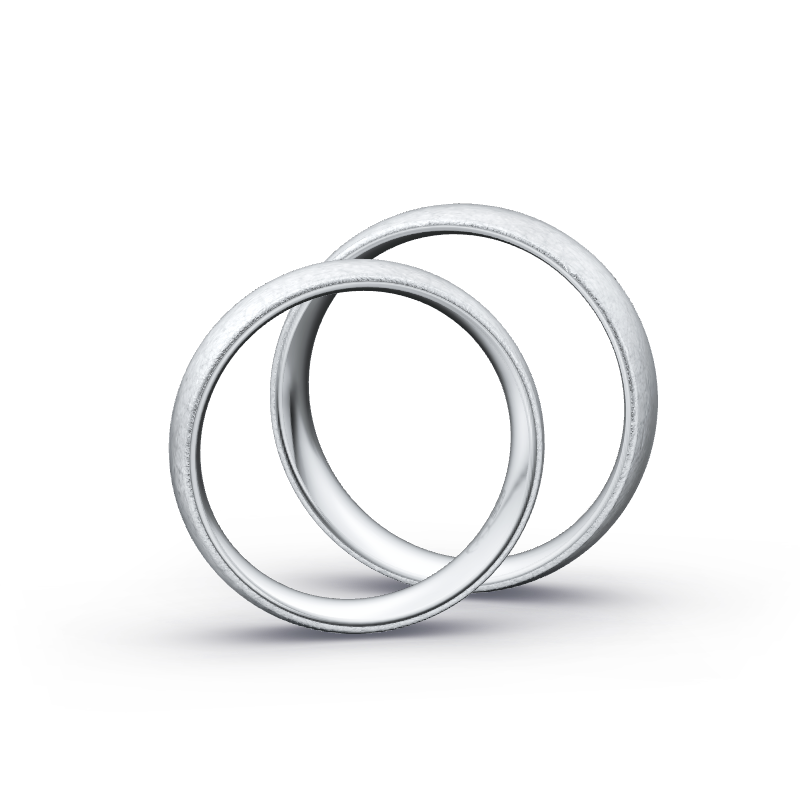 Miniaturbild: Ringpaar TL9538 - Silber